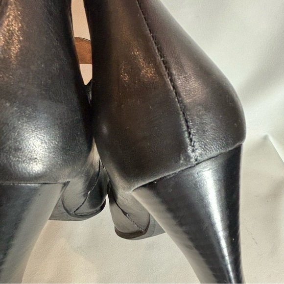 MIZ MOOZ Sz 10 Carissa Mary Jane Heel High Back Pin Up Leather Almond Toe Shoes - Picture 8 of 12